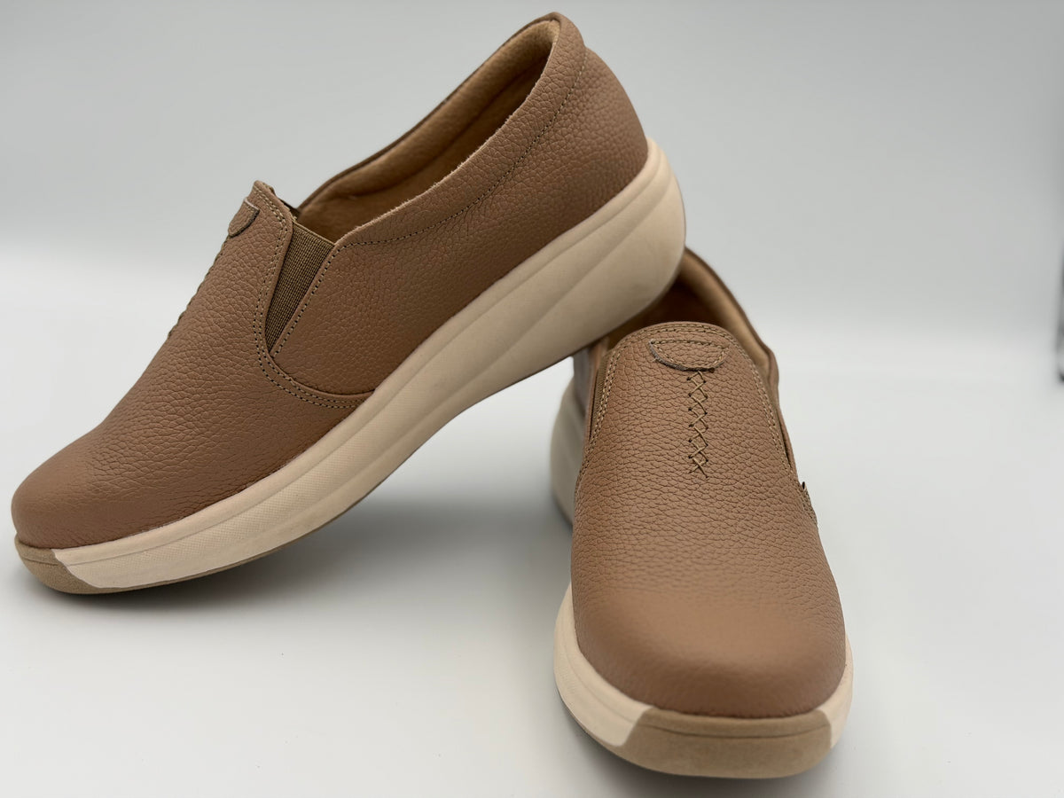 Mocasín Romy cuero para mujer